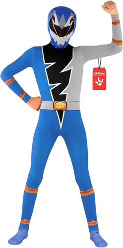 Kids blue dino fury morphsuit - kids,